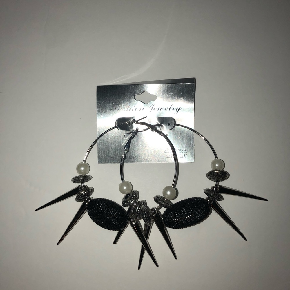Unique Gold or Silver or Black earrings